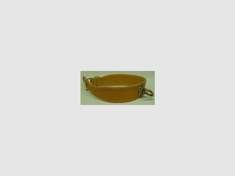 Schweißhalsung 55 cm - 40 mm Breite, Naturbraun