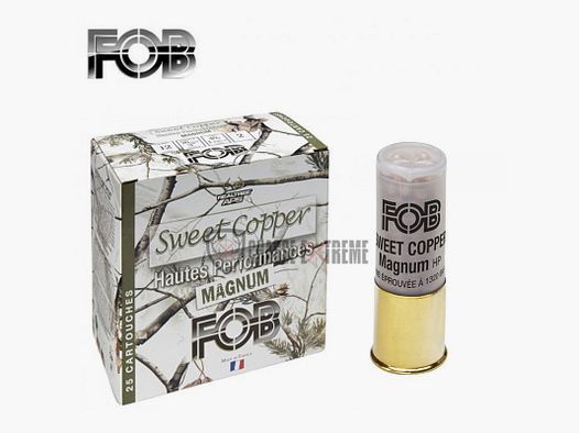 25 Cartucce FOB Sweet Copper Magnum 40G Cal 12/76 Pb N°6