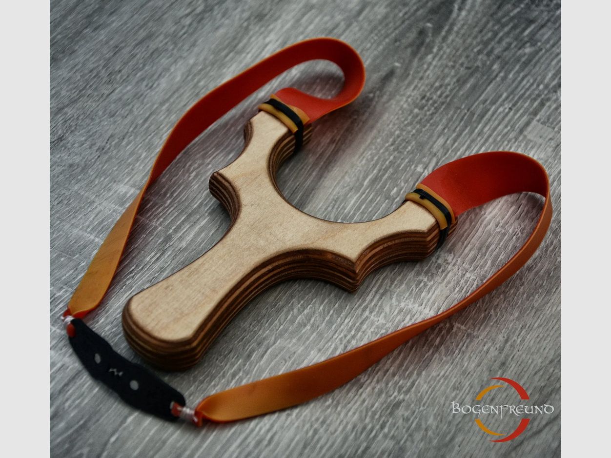 Bogenfreund Slingshot CNC Summer Power mit Stahlkugeln