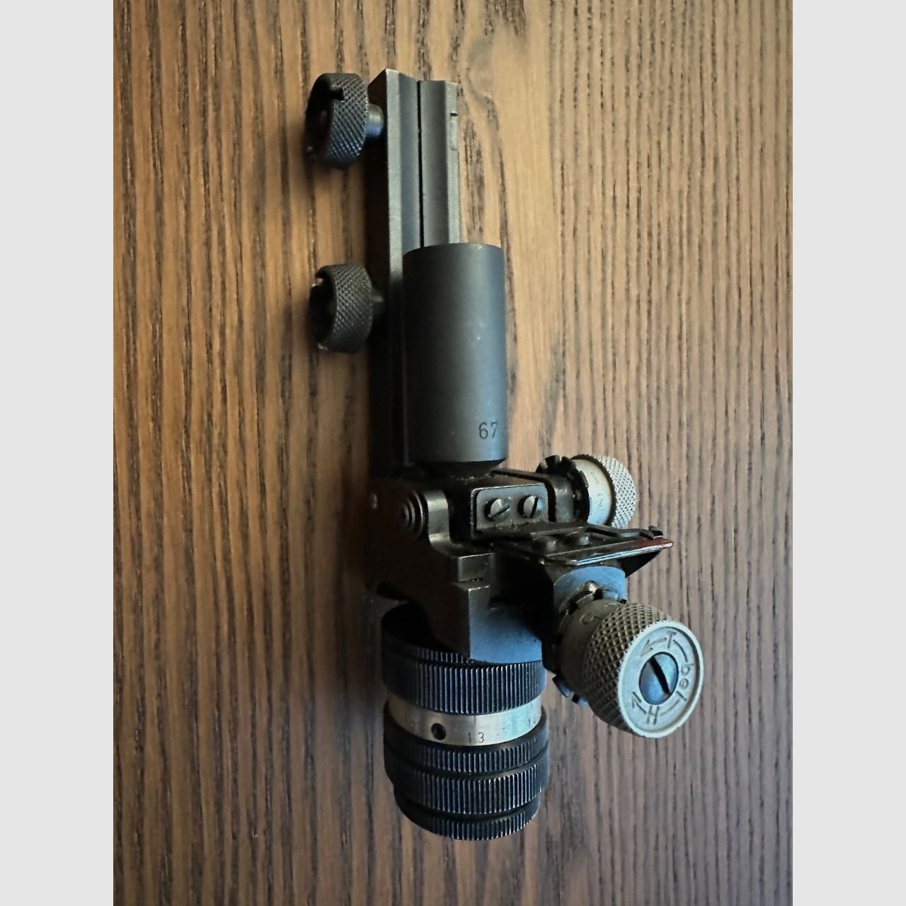 Anschütz precision diopter - front sight tunnel in different display