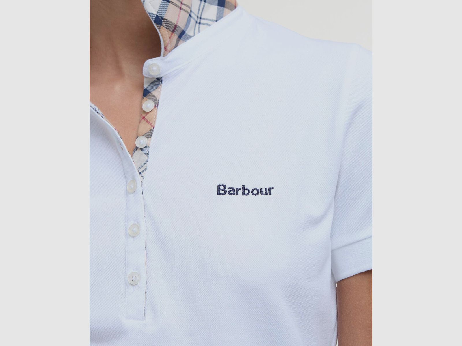 BARBOUR Poloshirt Portsdown White/ Hessian