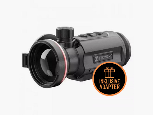 HIKMICRO Clip-On Thunder TQ50C 3.0 Paquete Completo con Adaptador - Tamaño de la Manga de Sujeción: ninguno, Adaptador: Adaptador de Caza Preciso