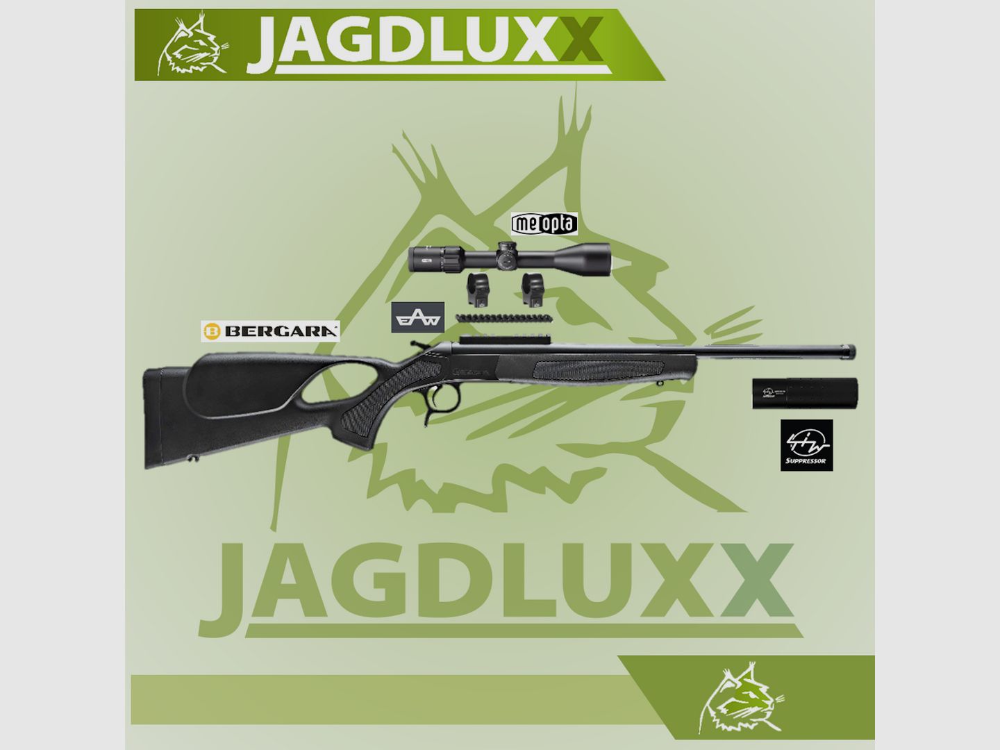 Bergara BA13 TD Take Down Thumbhole Kal. .308 Win. Kipplaufbüchse im Komplettset