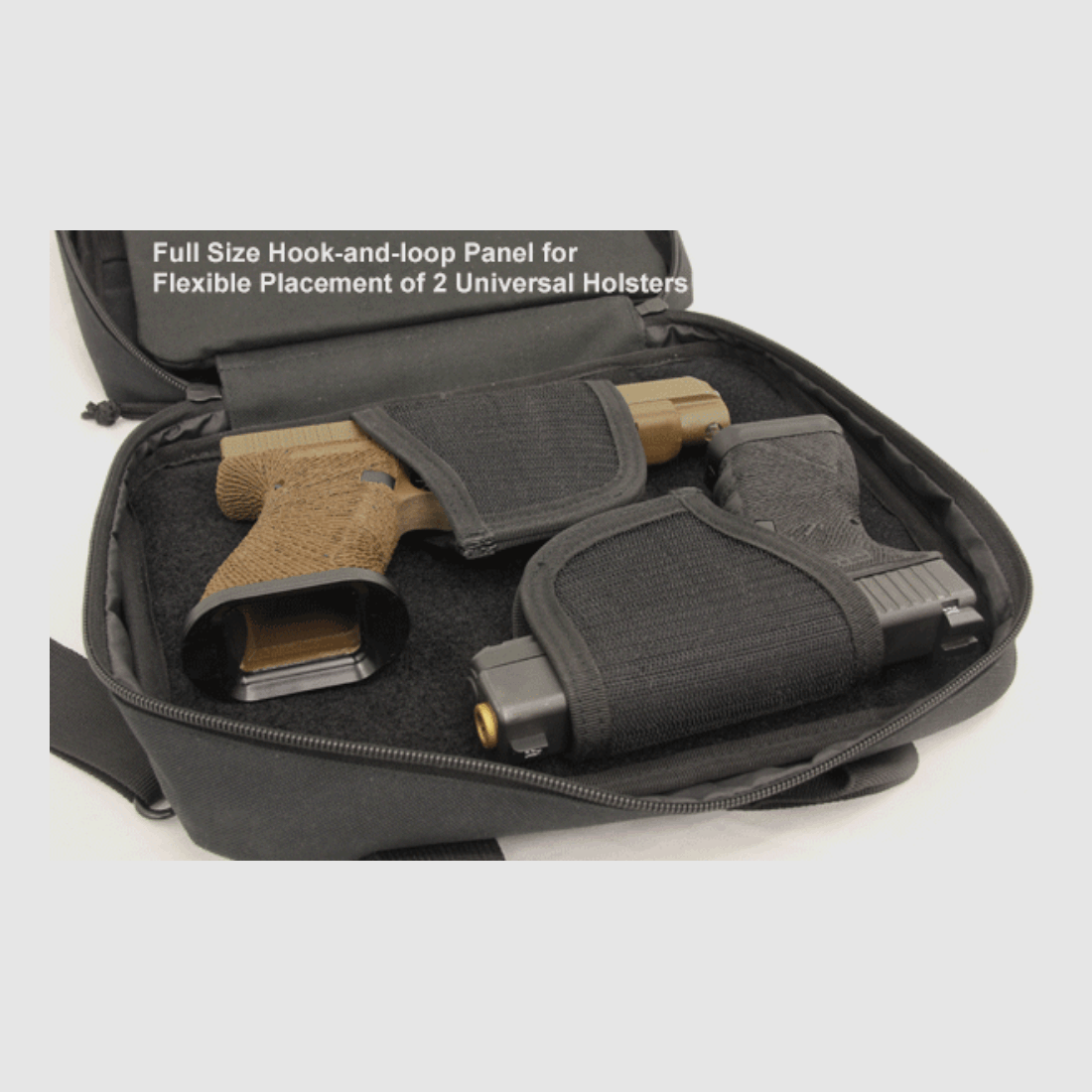 UTG Competition Shooter Double Pistol Case, Black