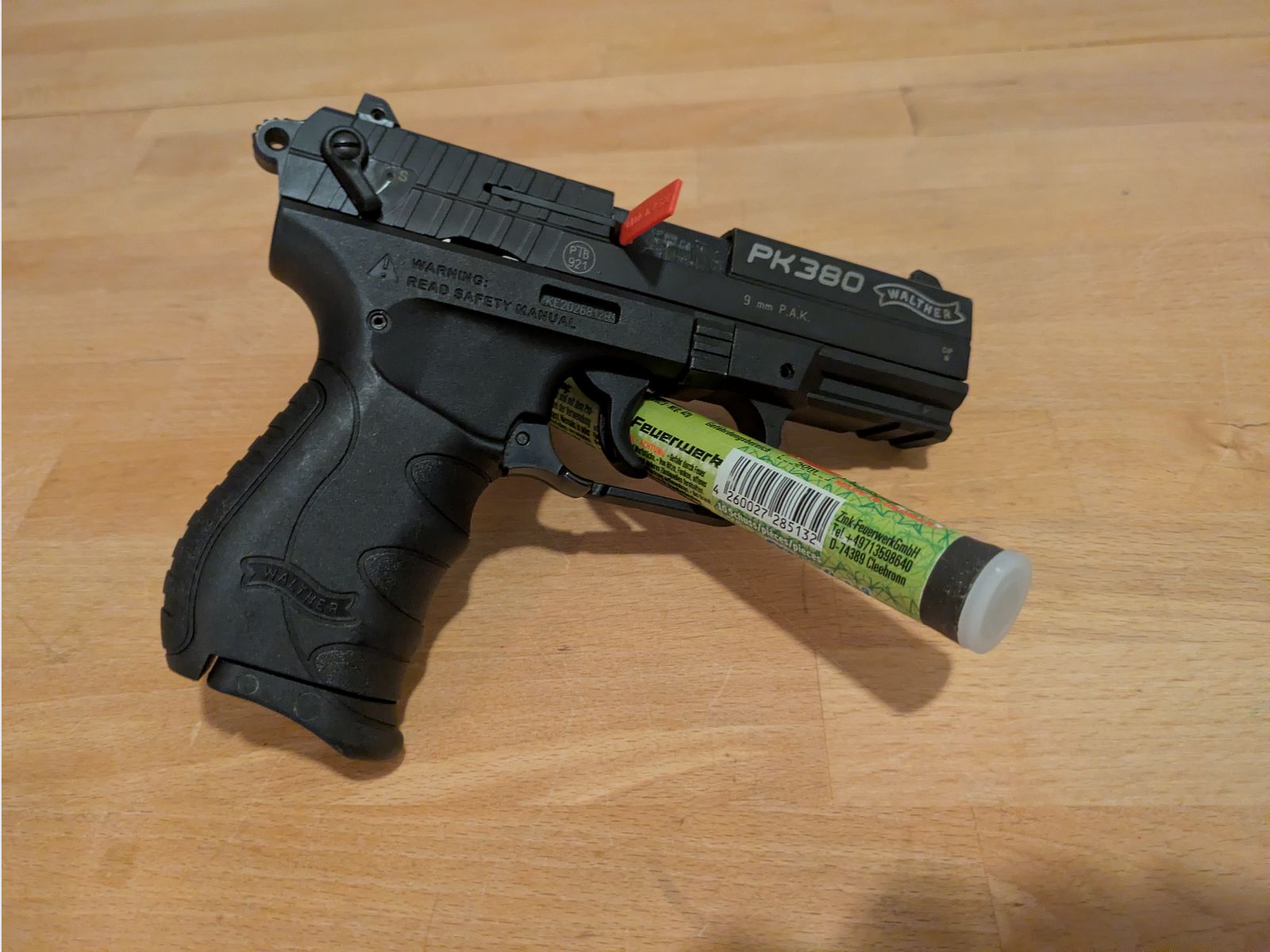 Walther PK380 Schreckschusspistole inkl. Zubehör