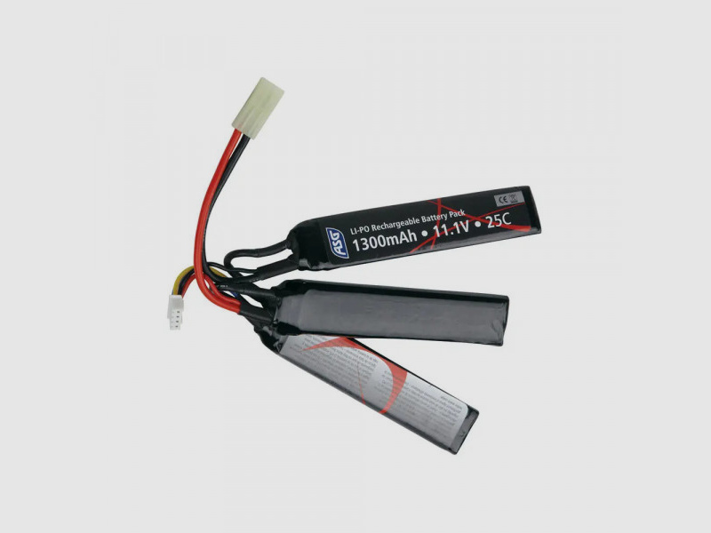 ASG LiPO-AKKU 11,1 V - 1300 MAH - TAMIYA - TRIPLE STICK