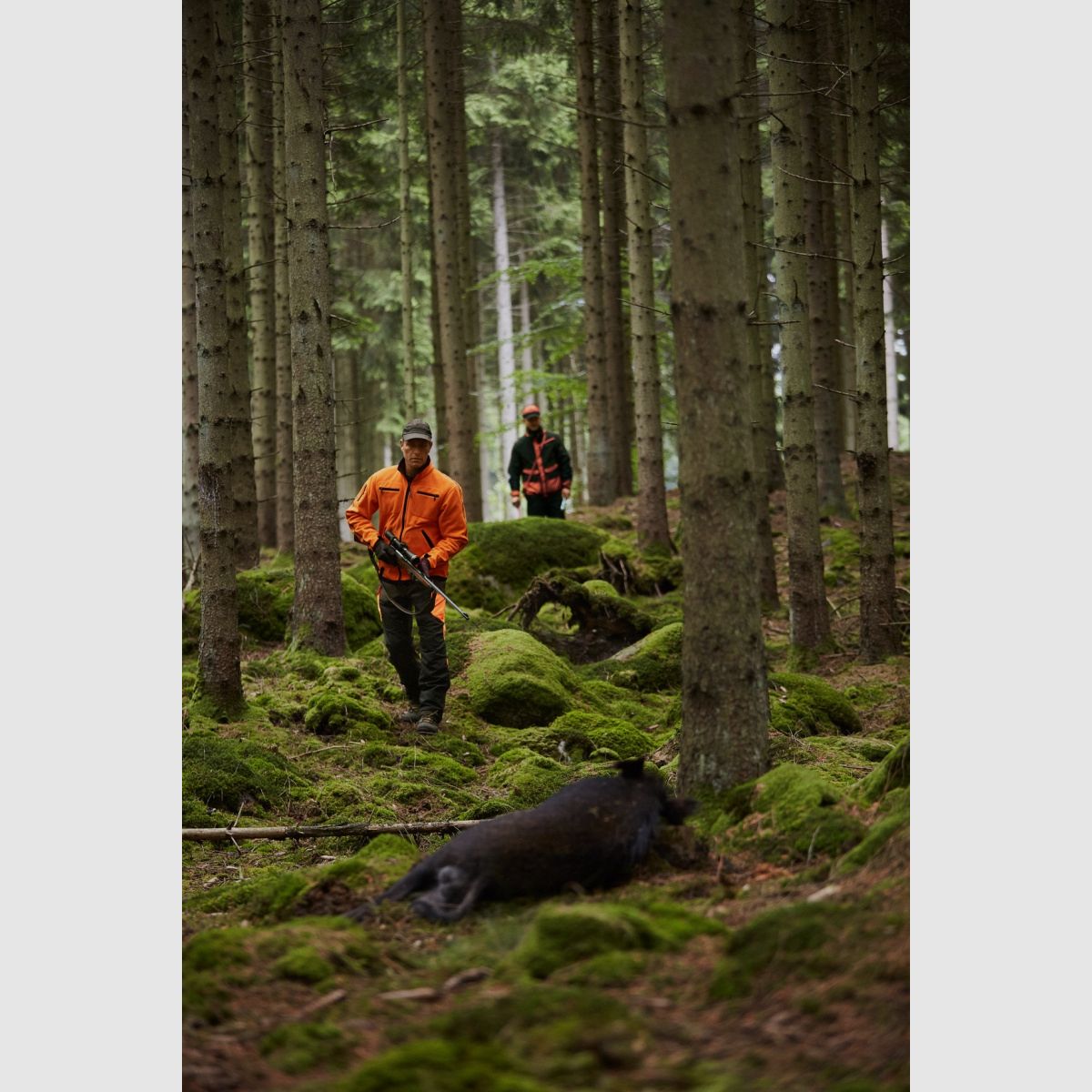 HÄRKILA Kamko Fleece Jacket Hunting Green/ Orange Blaze
