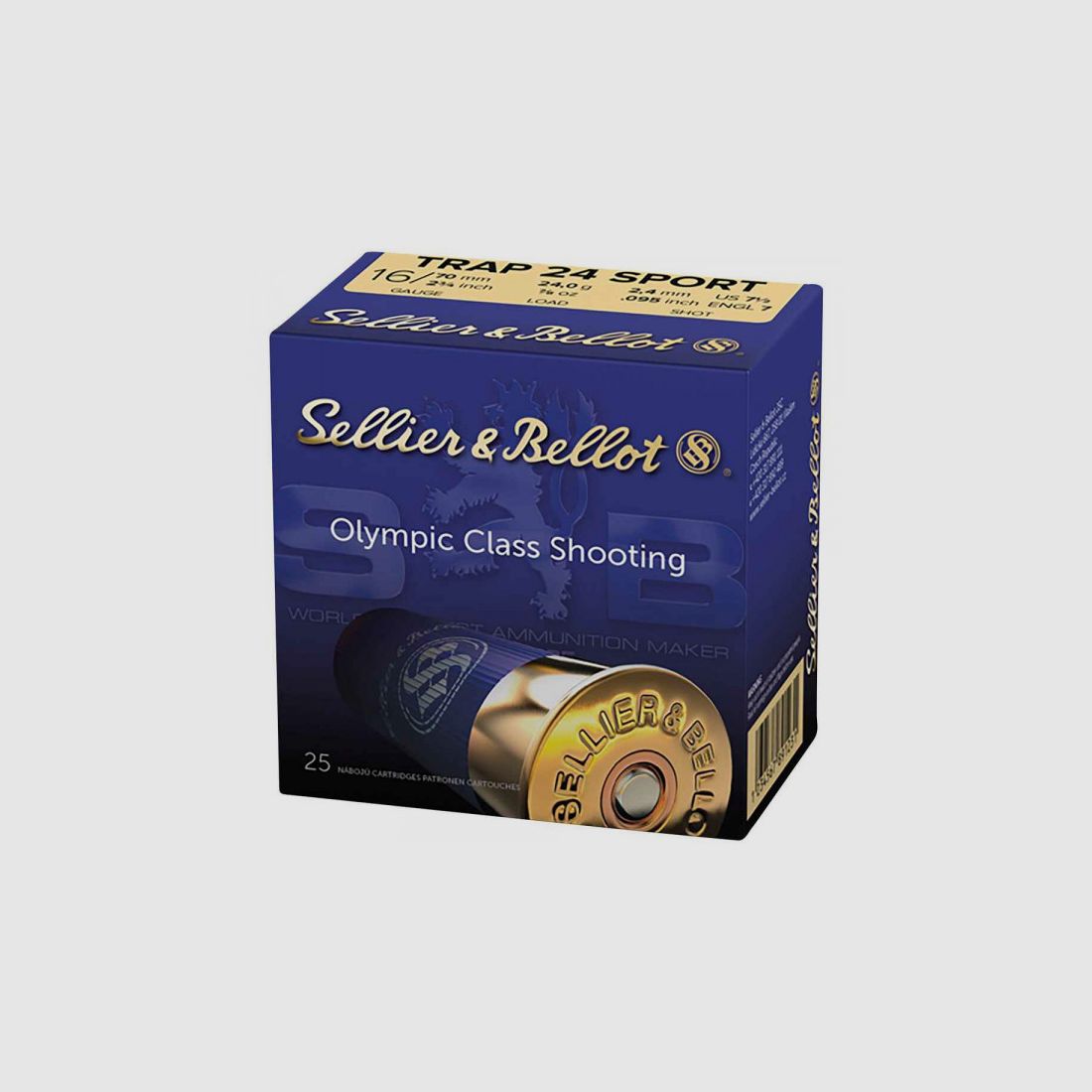 SELLIER & BELLOT TRAP 24 SPORT- 16/70 - 24G - 2.4MM - 25 CARTRIDGES