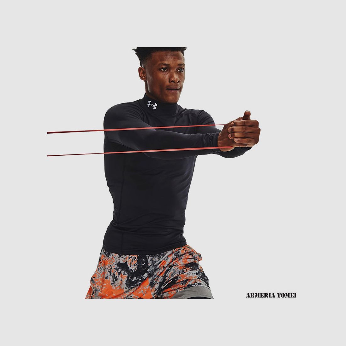 UNDER ARMOUR – HOMME – LUPETTO COLDGEAR® ARMOUR COMPRESSION Noir / Blanc – 001, image 3 sur 5
