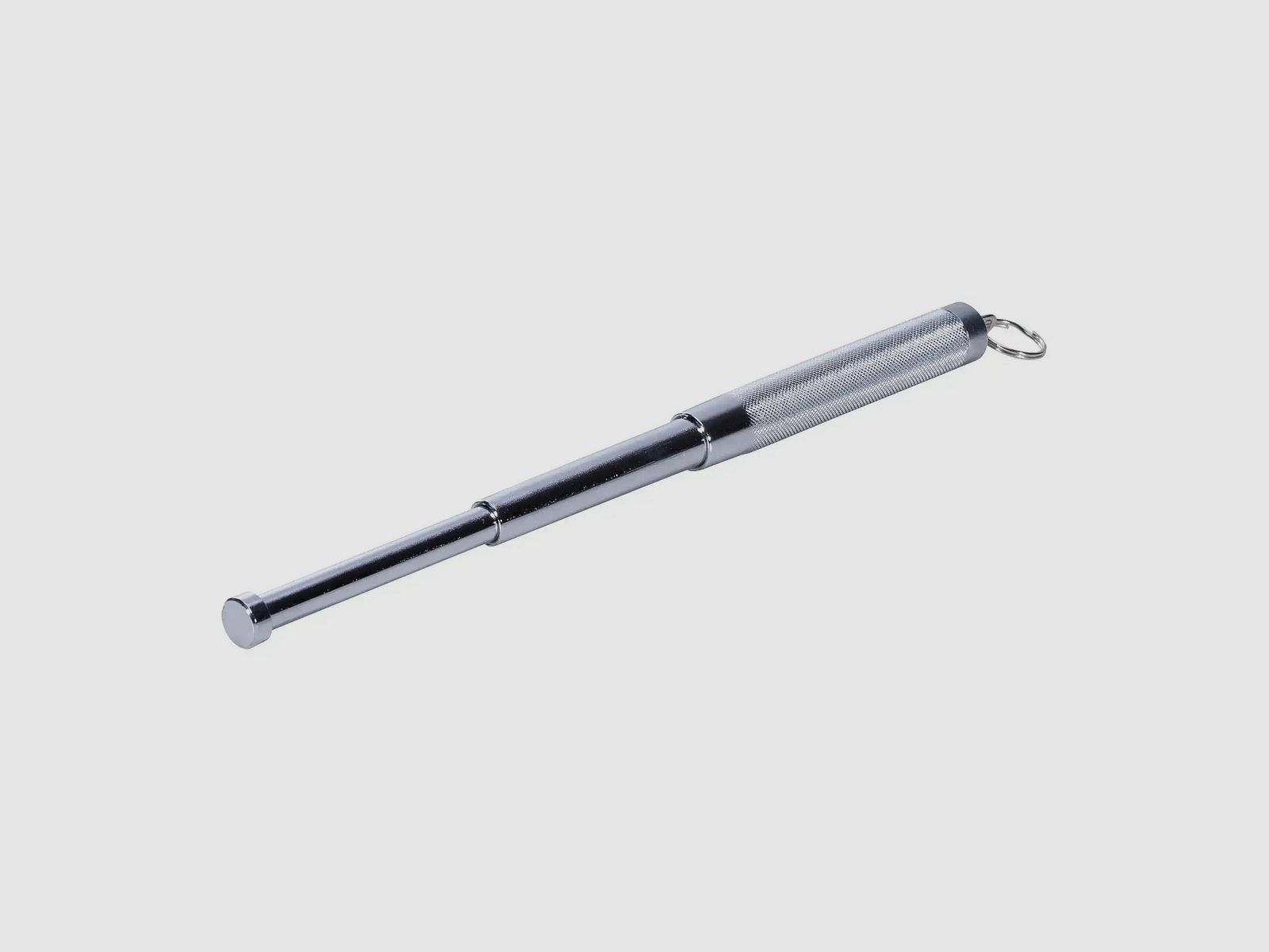 KH Security Mini Telescopic Baton 12 inches without key ring silver-colored