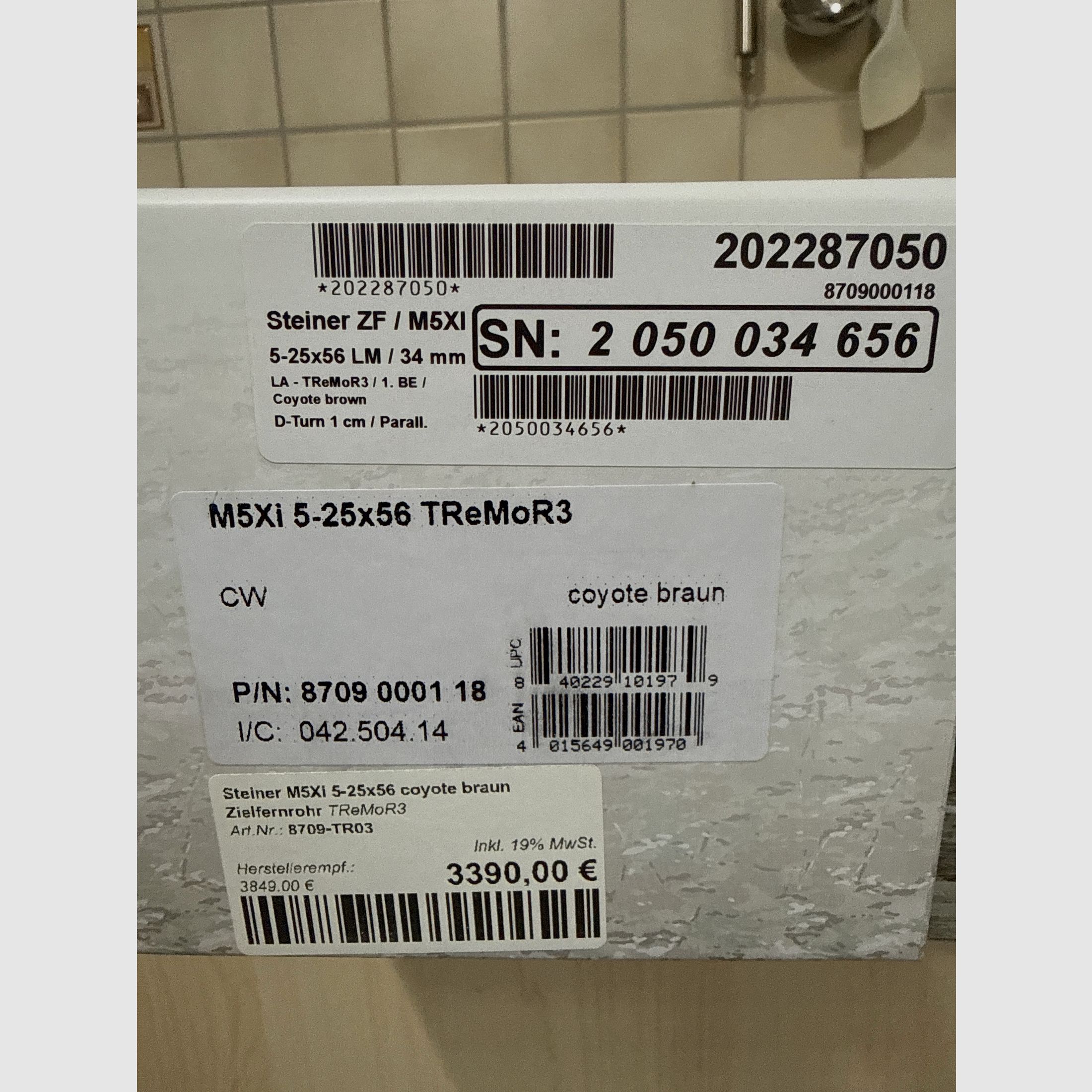 Steiner M5XI Sand Tremor 3 avec montage Spuhr et Lybelle, image 2 sur 5