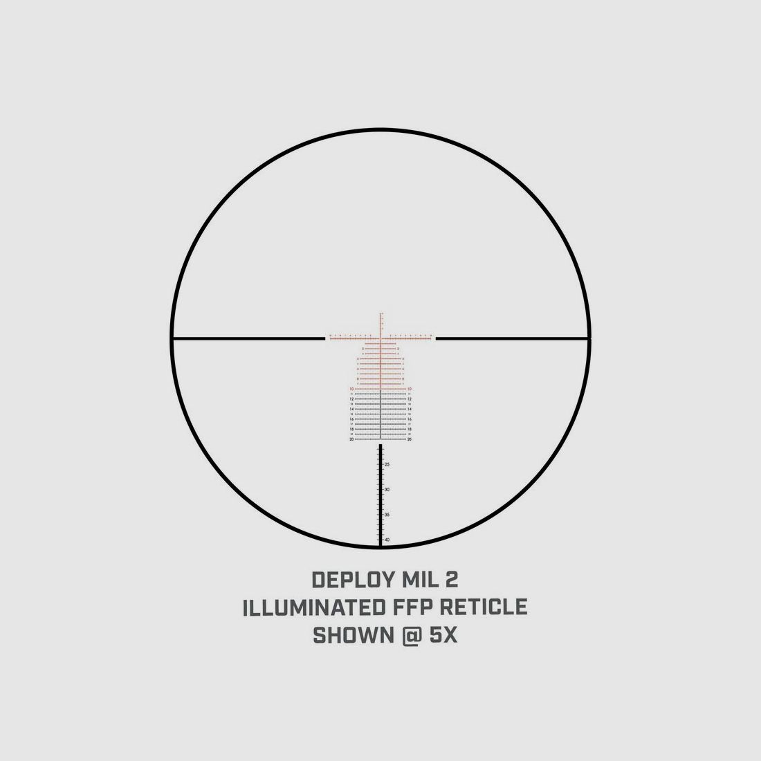 Bushnell Zielfernrohr Match PRO 5-30x56mm Deploy MIL 2 Leuchtabsehen 34mm