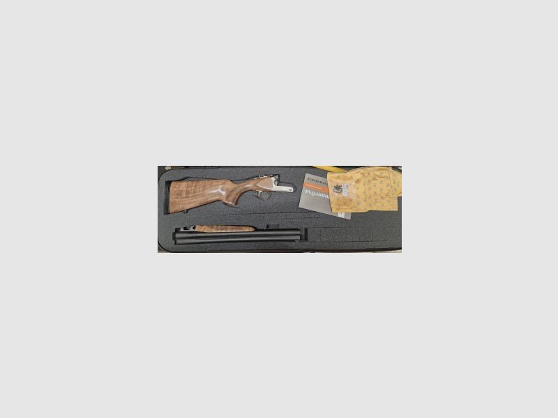 AKKAR Mammut 12/76 Silber 47cm LL Schrotdrilling