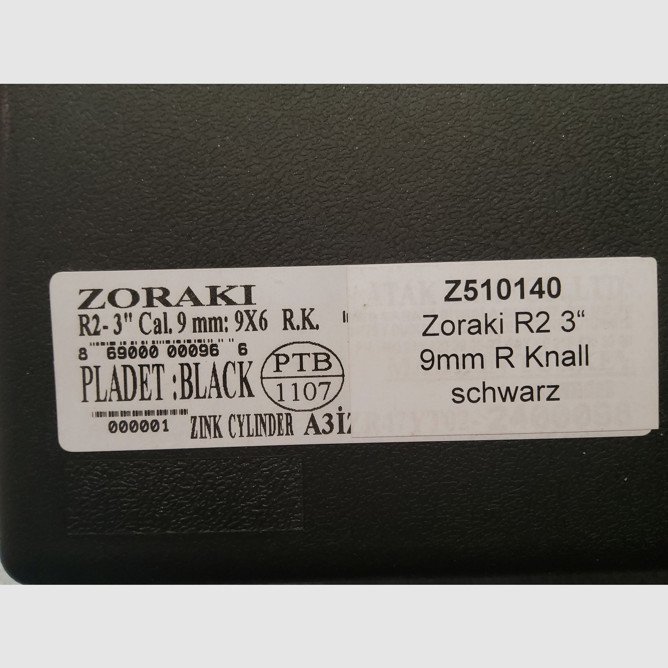 Zoraki R2 3'' Schreckschussrevolver 9 mm R.K. absolut neuwertig incl. Munition 