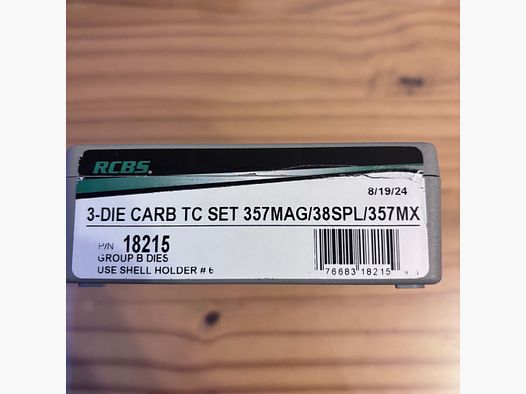 RCBS carbide die set .357 mag / .38 spec new