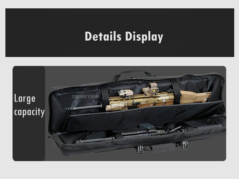 Tactical MOLLE gun bag for 2 rifles – 600D Oxford – backpack & bag – 95 cm / 116 cm – airsoft, hunting, shooting sports