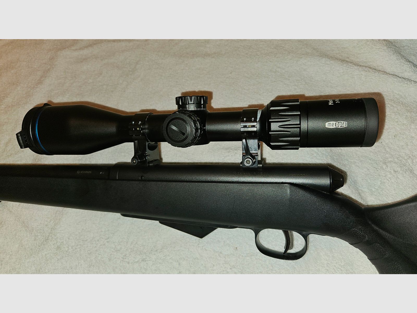 Savage 25 Walking Varminter M15x1 thread .22 Hornet with scope 3-15x50 reticle 4c