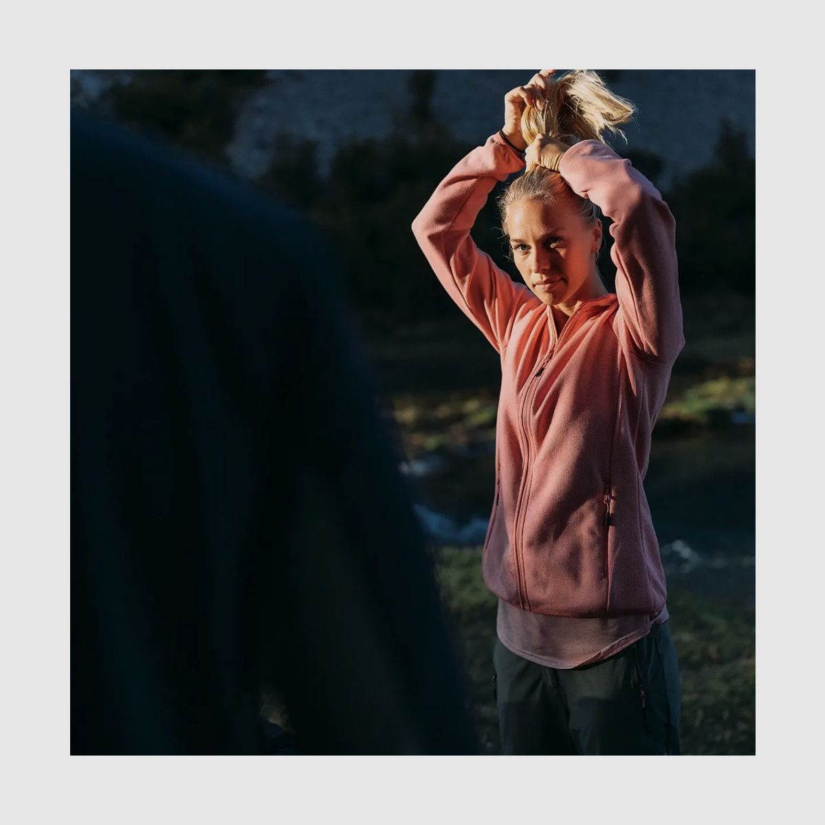 Chaqueta de mujer CMP Knit-Tech-Fleece con capa interior de malla Orchidea Bianco