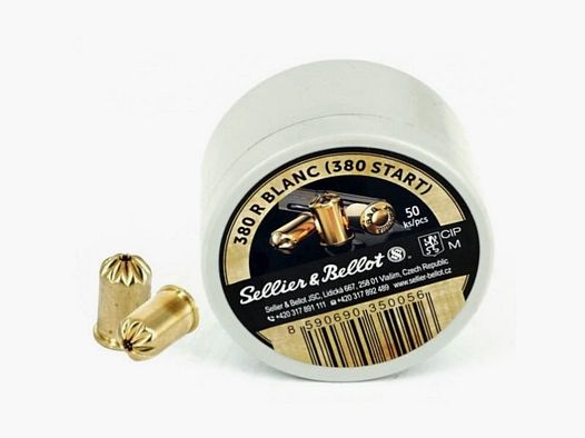 S&B 9mm / .380 R Blanc Knalpatroon