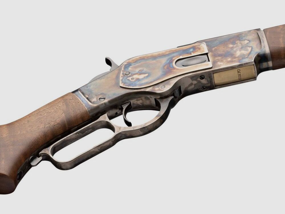 Winchester 1873 Sporter Octagon Pistol Grip Color Case Hardened (MIROKU MANUFACTURE) In Stock