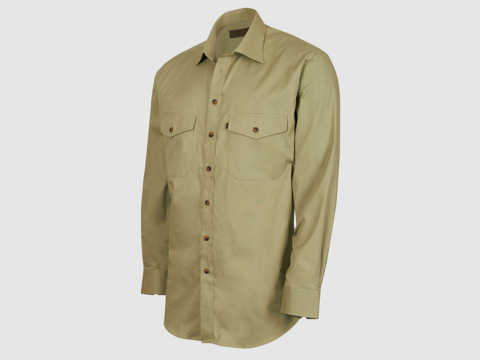 Böcker Hemd Gabardine Grün