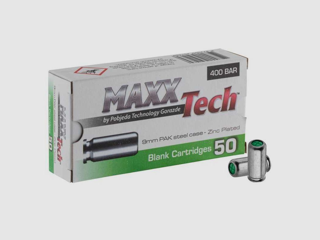 Box mit 50 Patronen Kal. 9 mm PAK Platzpatronen, Bild 1 von 7