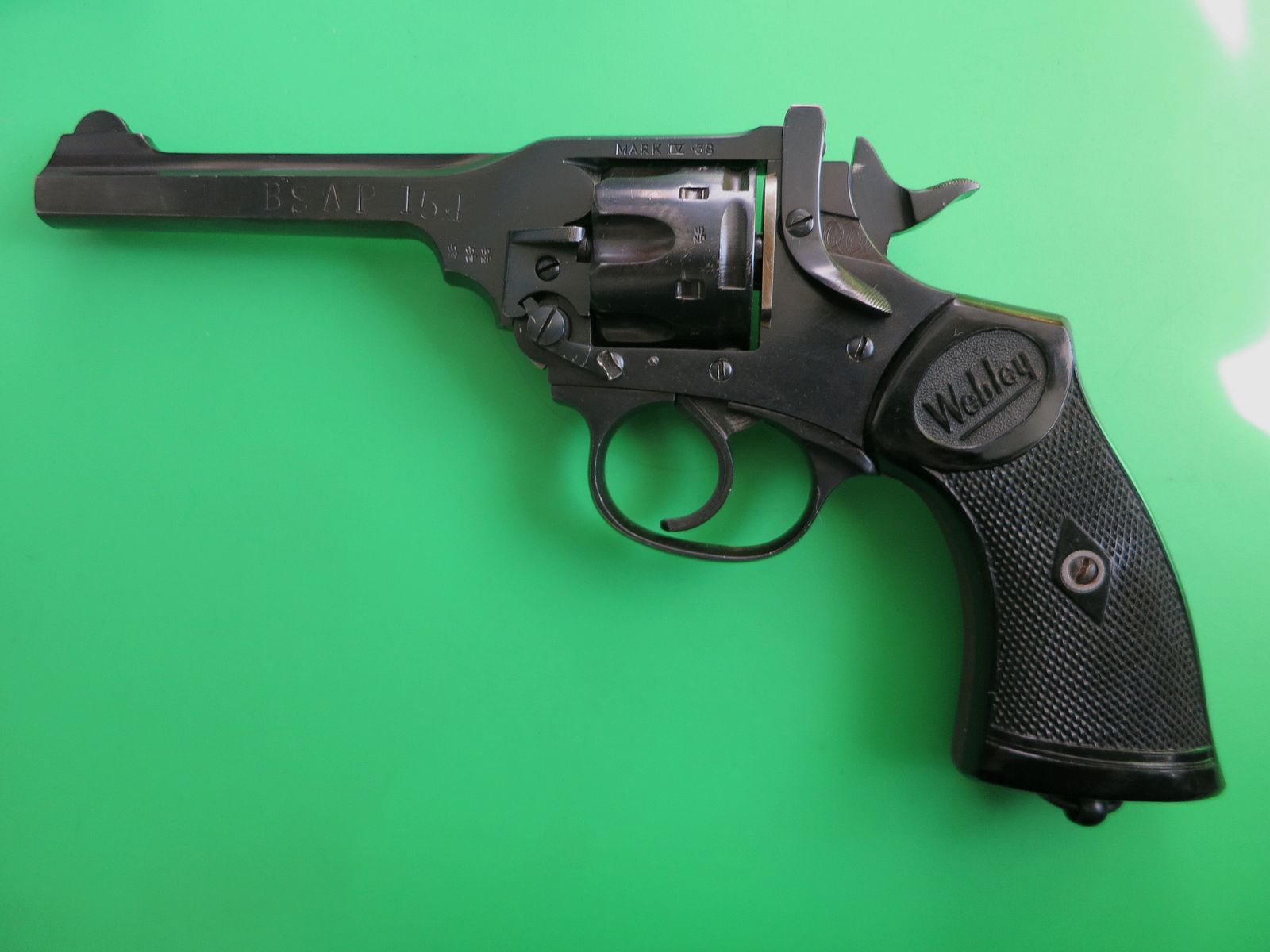 Revolver à bascule Webley & Scott Mk IV, Birmingham, Cal. .38, Police de l'Afrique du Sud britannique (BSAP) #68