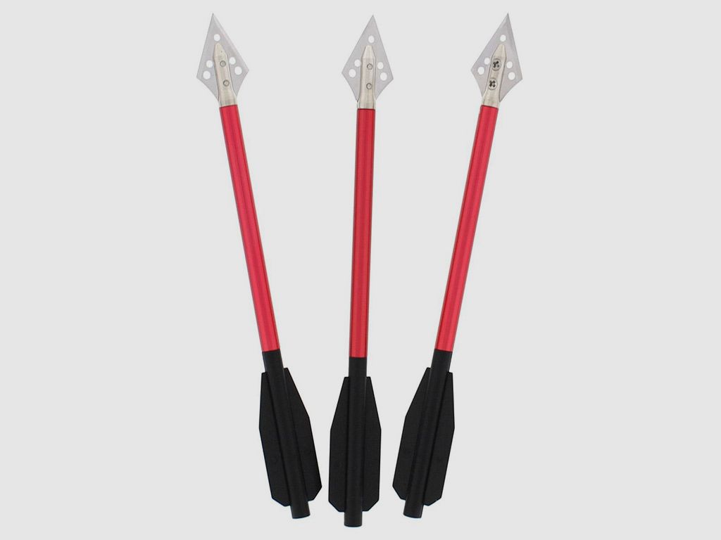 Pfeile fĂĽr ArmbrĂĽste Armbrustpfeile 6,5 Zoll Aluminium Broadhead Jagdspitze 3 StĂĽck (P18)