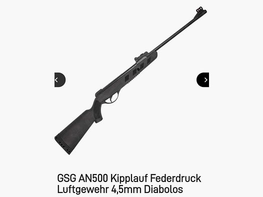 GSG AN 500 Luftgewehr im Super Schieß Sofort Los Sorglos Paket  ! Neu  !