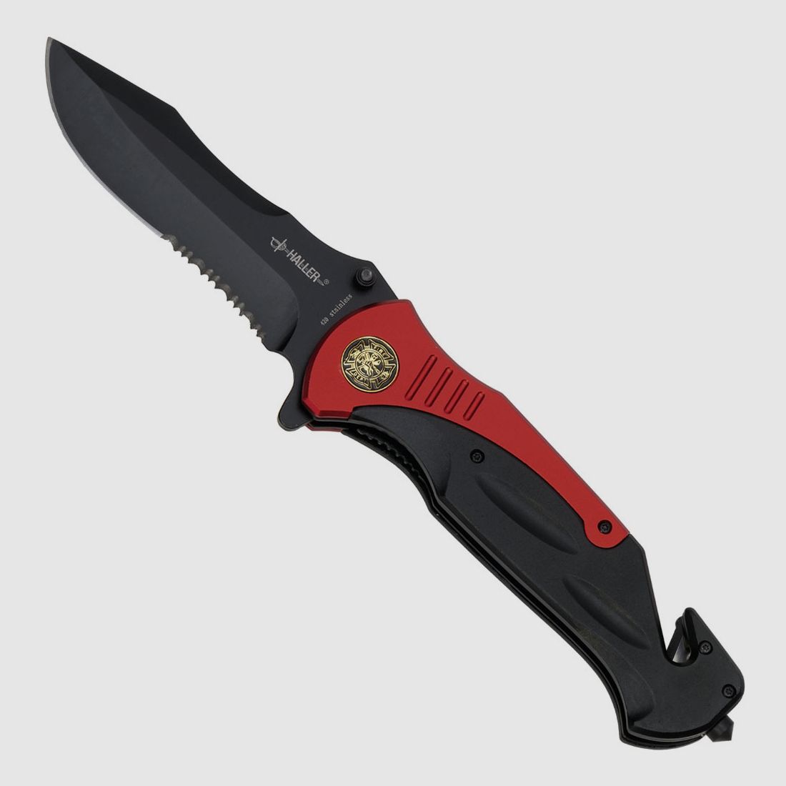 Rescue Taschenmesser mit Gurtschneider und Glasbrecher