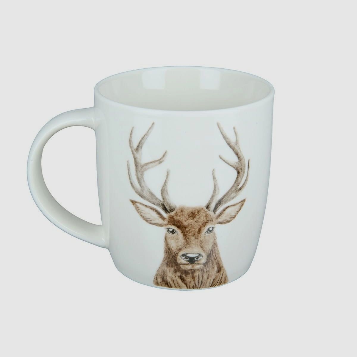 Gilde Porzellan Tasse mit Hirschkopf
