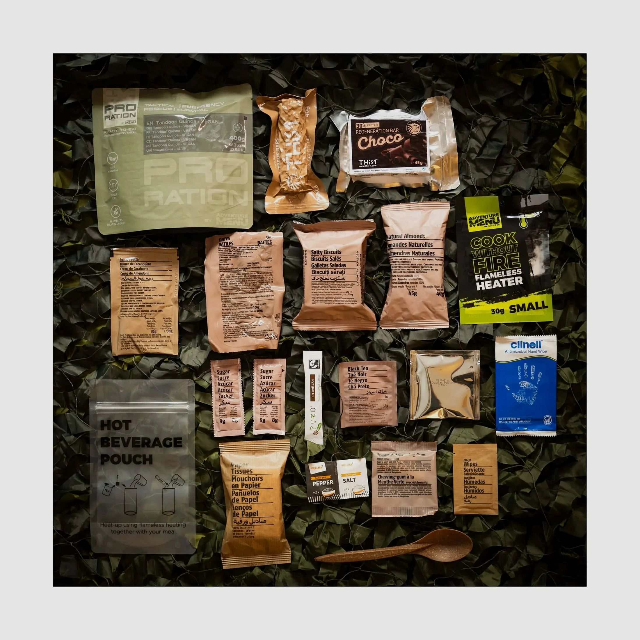 Halbtagesration Ultimate Tactical Ration Half Day vegetarisch