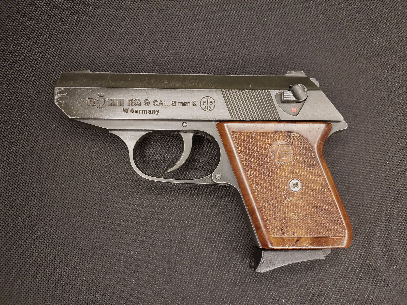 Röhm RG9 blank firing pistol (8 mm K., PTB 413) RG 9