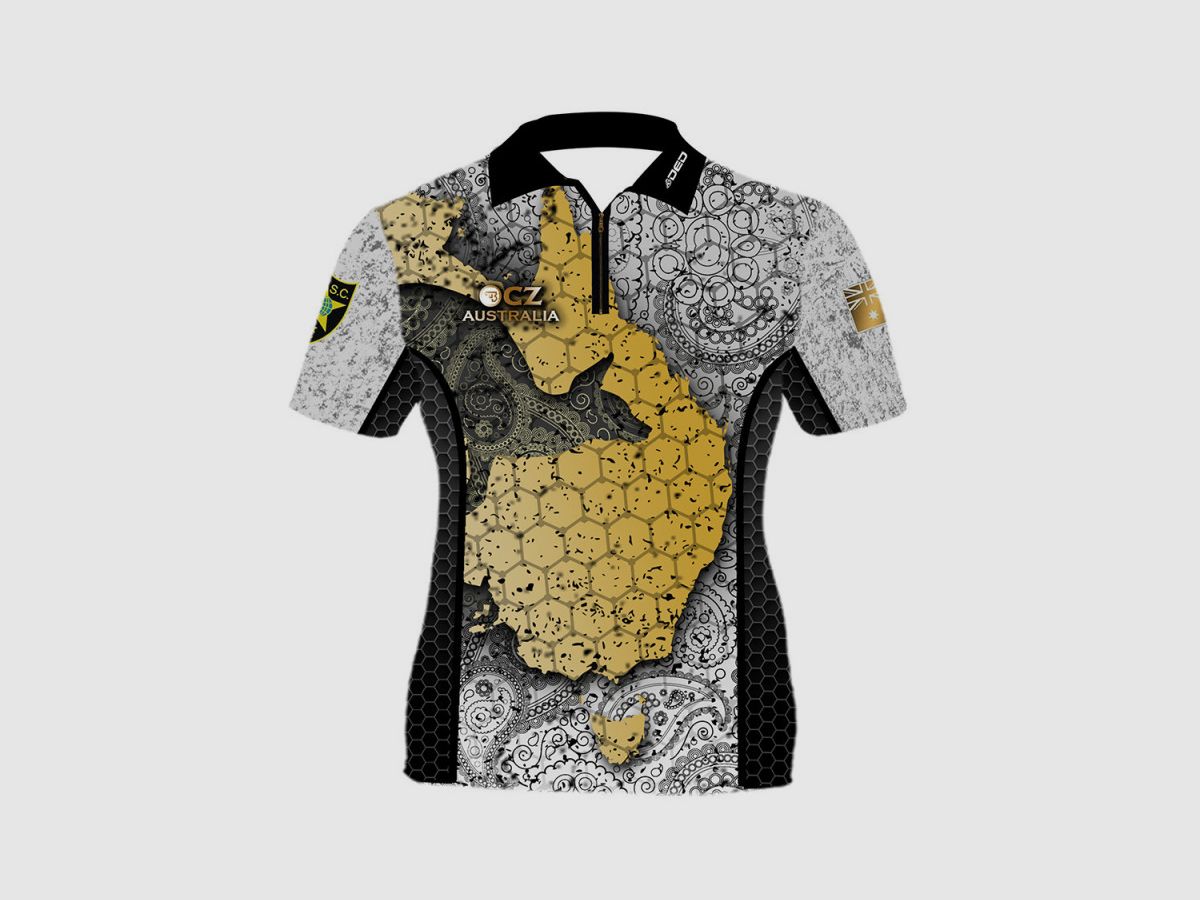 DED CZ Australia Wettbewerb T-Shirt, Größe: XXS, Benutzerdefinierter Name: Mit Benutzerdefiniertem Namen, Bekleidungsart: Damen, Bild 3 von 3
