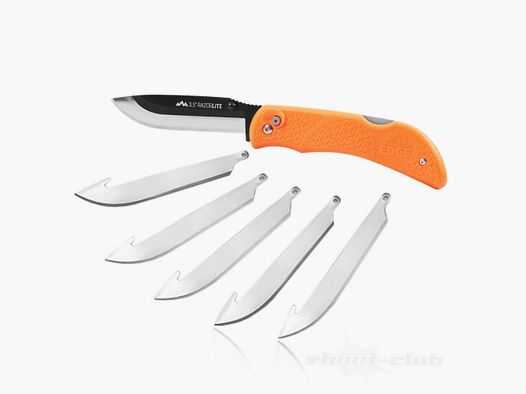 Outdoor Edge 3,5 Razor Lite Einhandmesser Orange 5 Wechselklingen