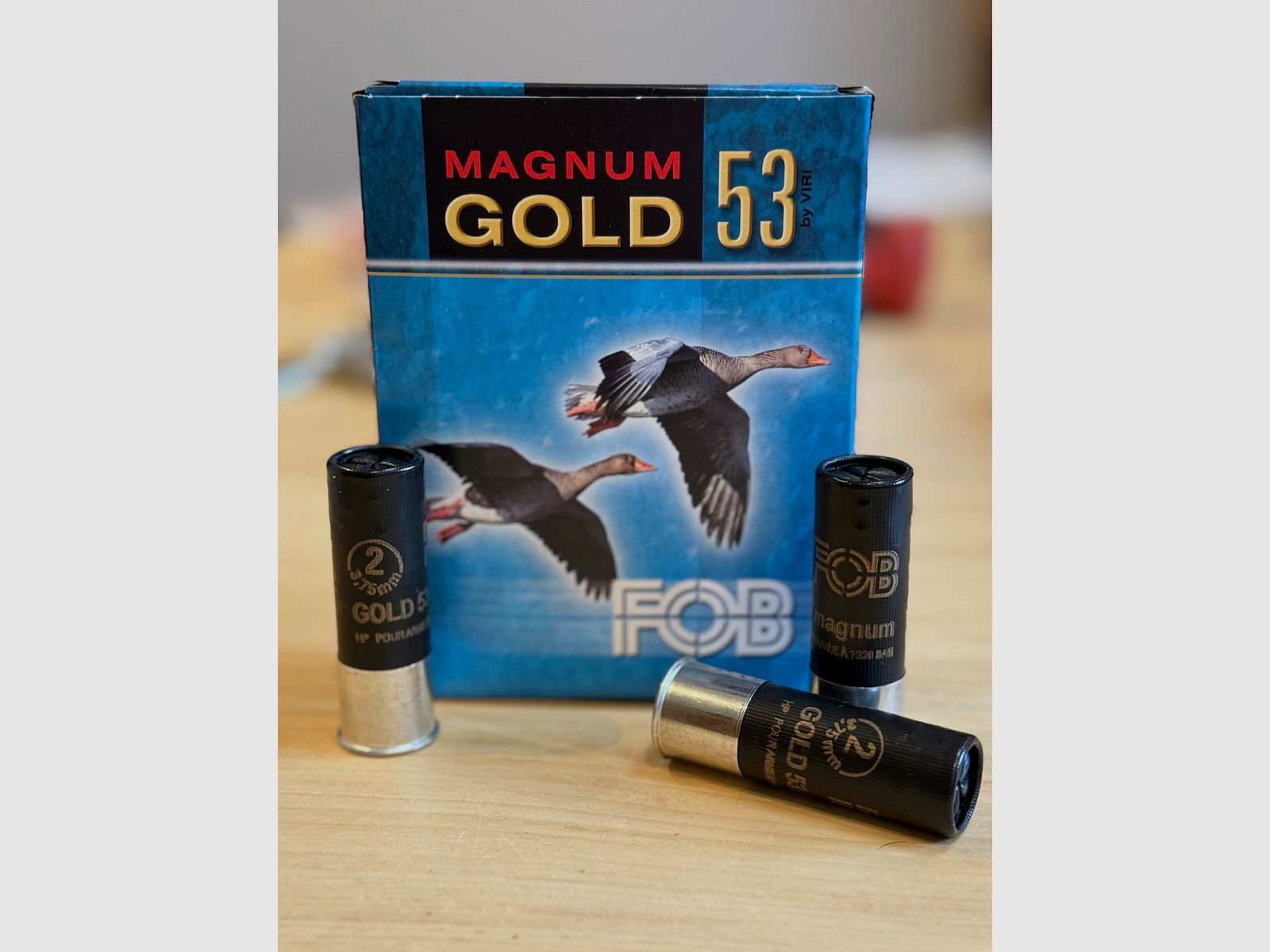 FOB Magnum Gold 53 - 12/76 - 53g - Nr. 2 (3,7mm) - Plomo