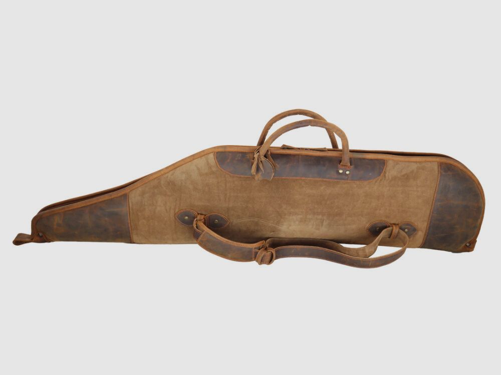Nobil Hunting Leder Futteral 120cm in braun, handgenäht