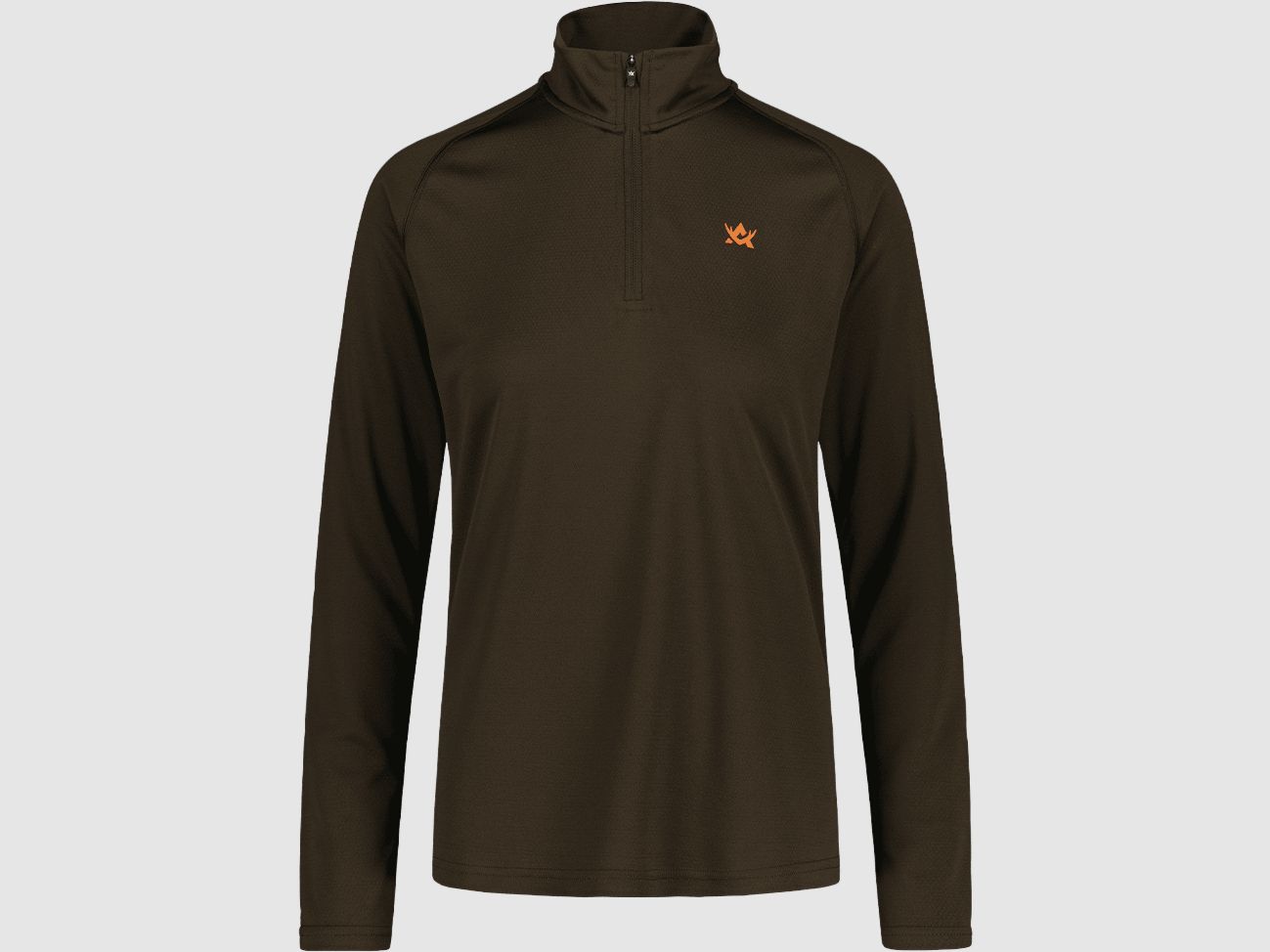 Alaska 1795 CoolDry Half-Zip Shirt Damen Brown XXL