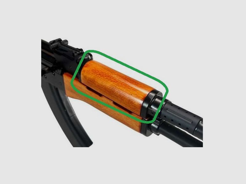 S.U.C.H.E billigen Holz Handschutz der neueren GSG Co2 Cybergun AK47 (China-Yunker) 