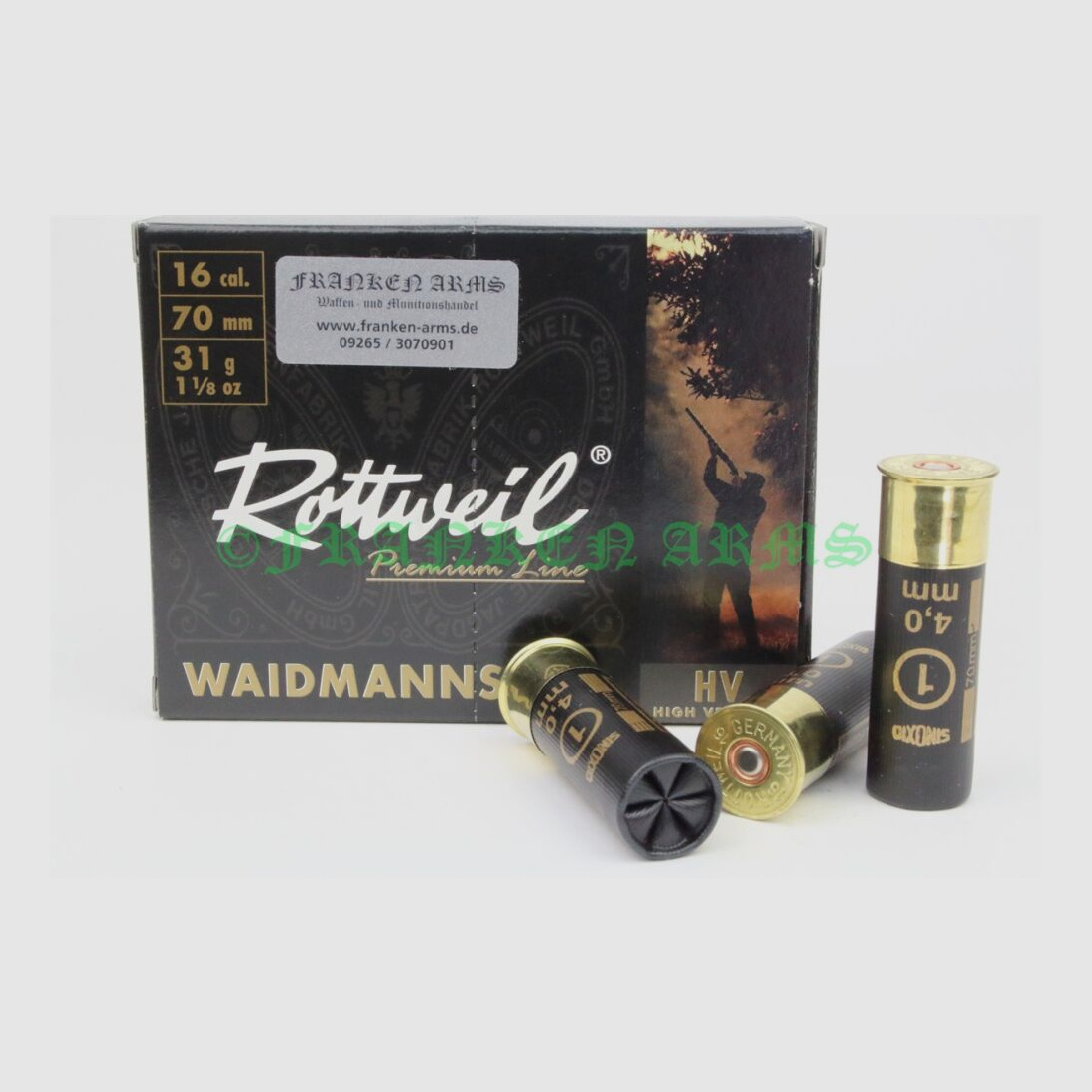 Rottweil Waidmannsheil HV 16/70 4,0mm 10Stück Staffelpreise