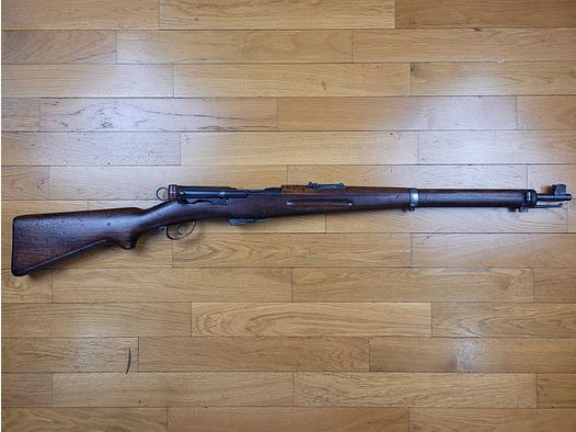 Schweizer Büchse K11 – gerade Bewegungsschluss Schmidt – Originalkaliber – Mononummer – TBE-