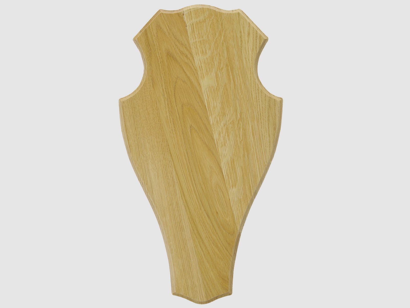Eurohunt Geweihbrett 52x26cm Eiche - Hell - Rund