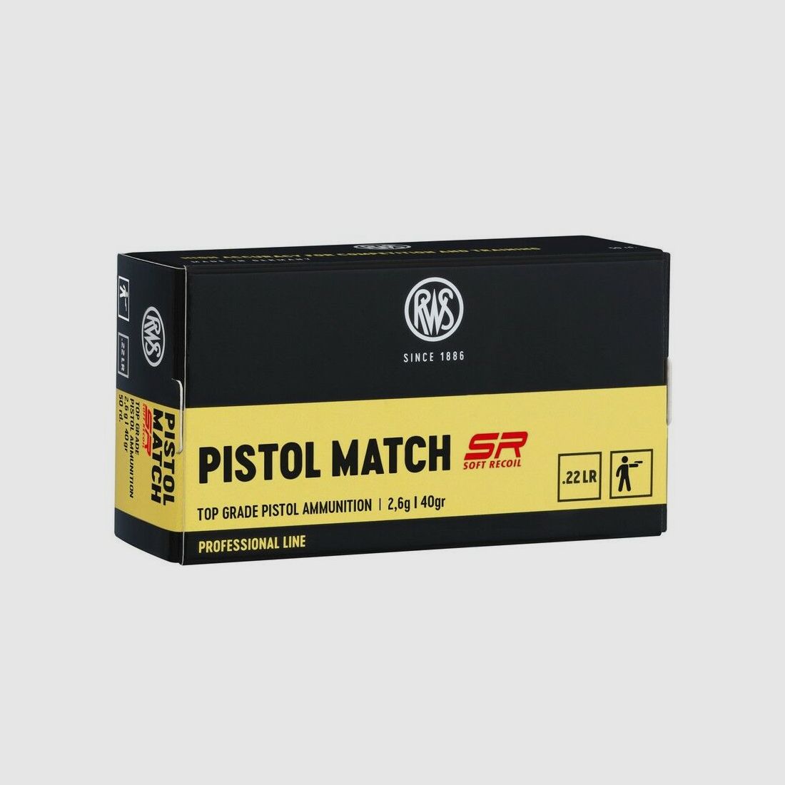RWS 40grs Pistol Match SR 50STK .22lr