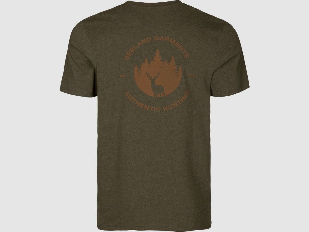 SEELAND SAKER T-SHIRT PINE GREEN MELANGE, immagine 2 di 5