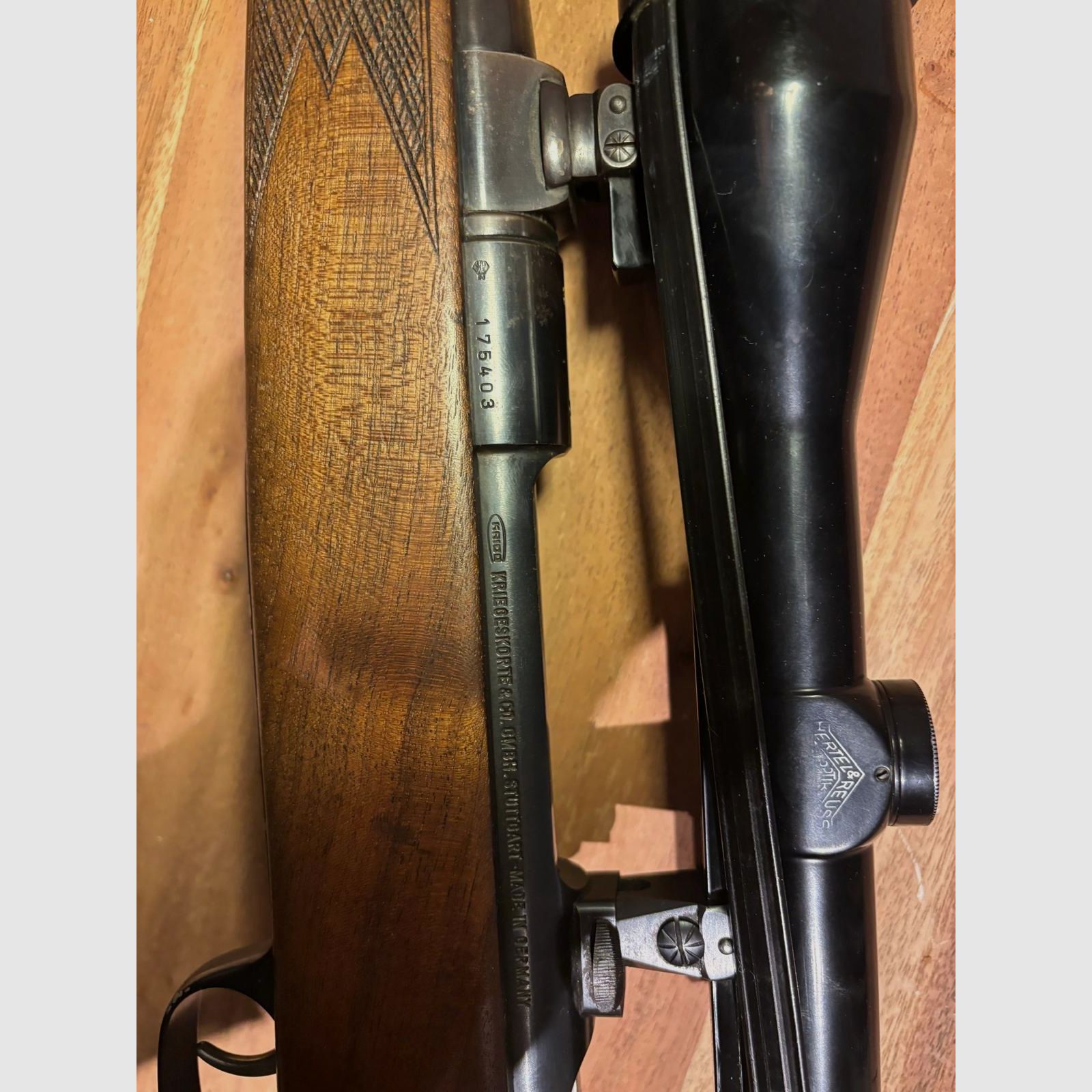 Krico 700 repeating rifle 7x64 repeater + optics + magazine