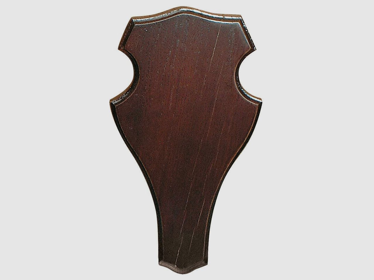 Massives Eichenschild für Damwild – Abgerundet – 29 x 18 cm
