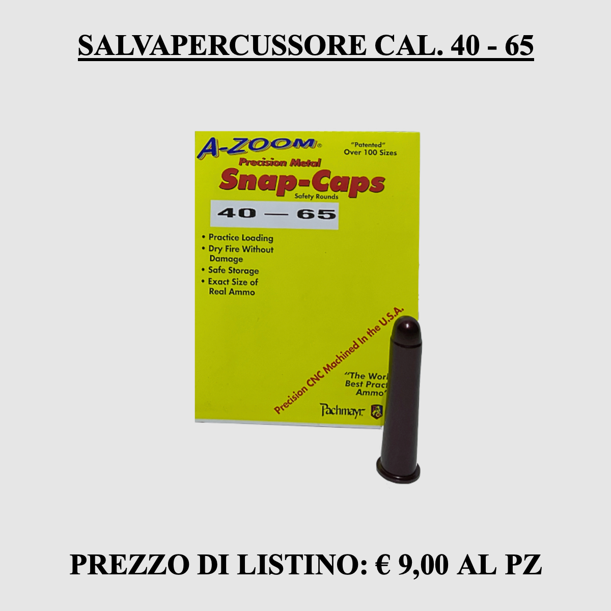 A – ZOOM – Amorces Cal. 40 – 65, image 1 sur 2