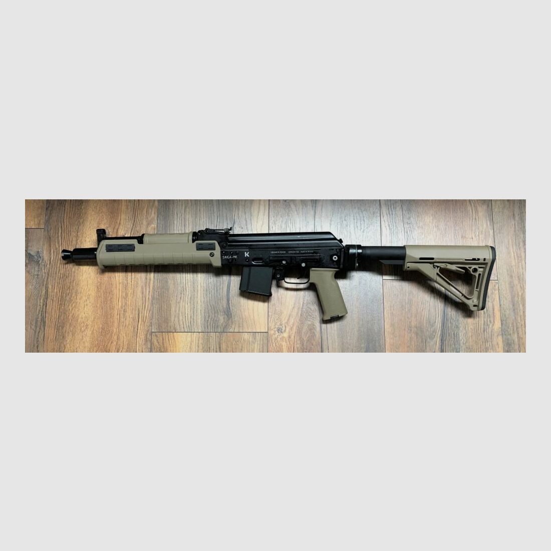 sportlich zugelassen - Saiga MKK 102 Sport - halbautom. Büchse .223Rem Izhmash - mit Schubschaft sportlich zugelassen! - 34,1 cm Lauf - zivile Version - System AK74 AK47 AK-102 - kurze Version der AK-101