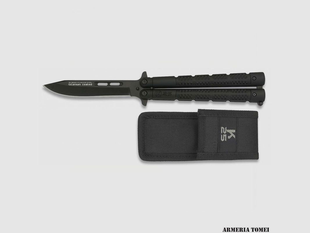 COLTELLO – RUI K25 BUTTERFLY K25 NERO LAMA 10