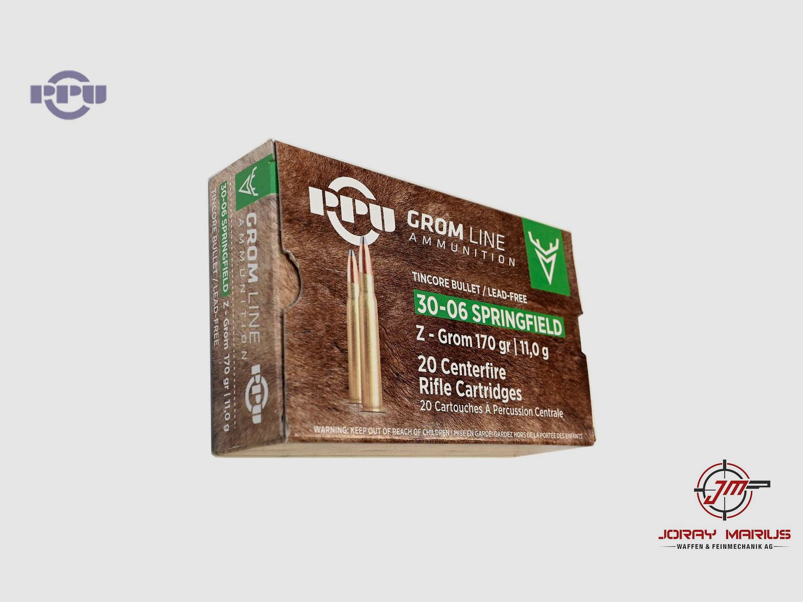 .30-06 Sprg. PRVI Partizan 11.0g 170gr Z-Grom Bleifrei